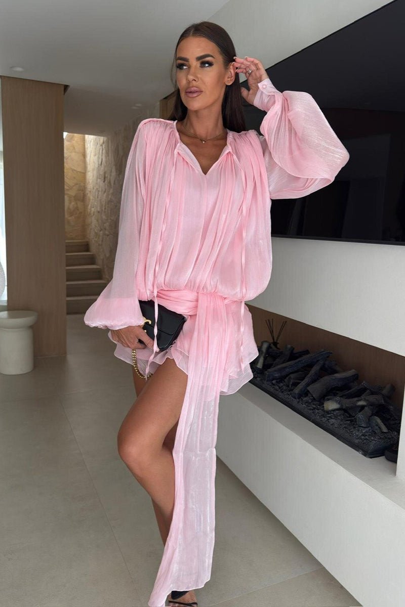 ZEYA - Yvanna Ruffled Chiffon Mini Dress