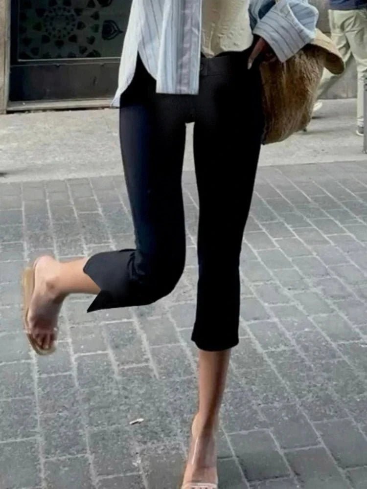 ZEYA - Zenaida Black Capri Pants