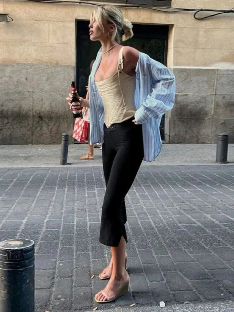 ZEYA - Zenaida Black Capri Pants