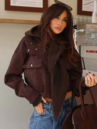 Zoe Vintage Oversized Bomberjacke