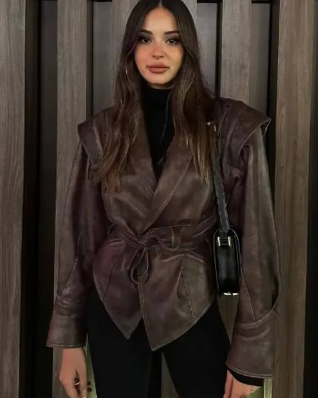 ZEYA - Zora Biker Faux Leather Jacket