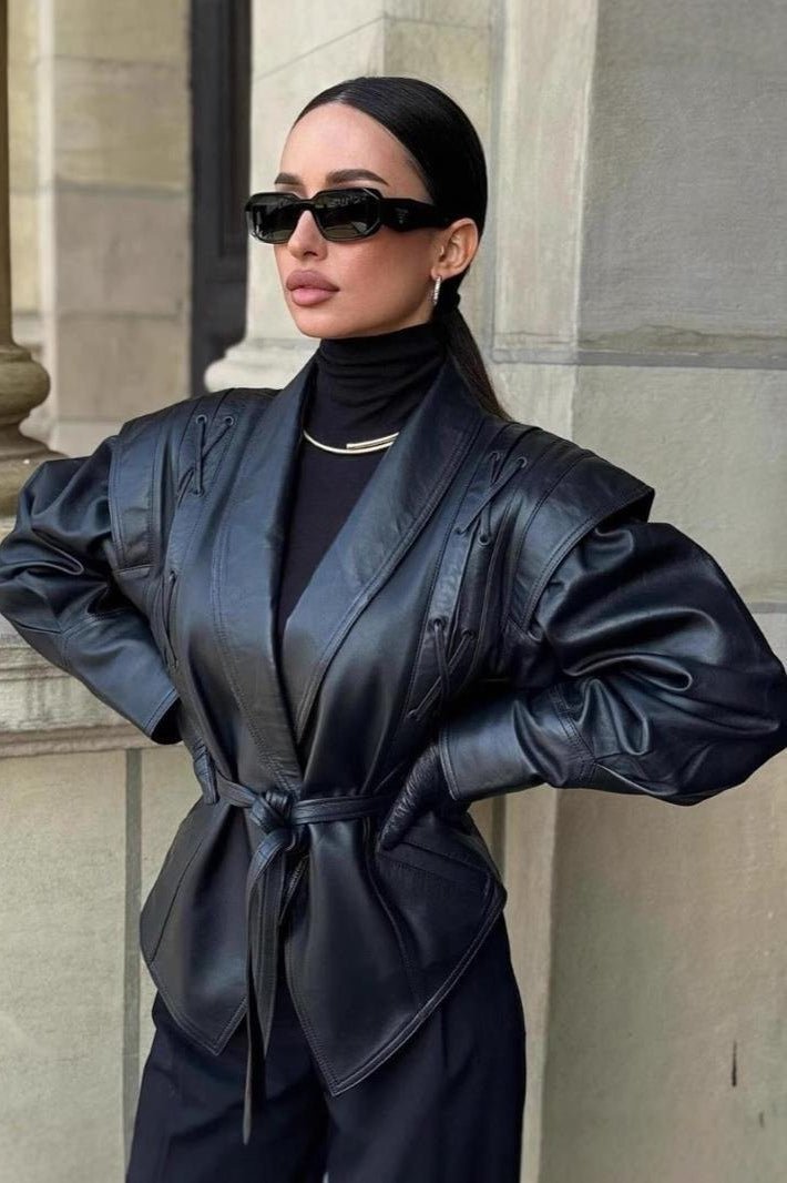 ZEYA - Zora Biker Faux Leather Jacket